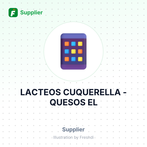 LACTEOS CUQUERELLA - QUESOS EL – summary card, no photo uploaded yet