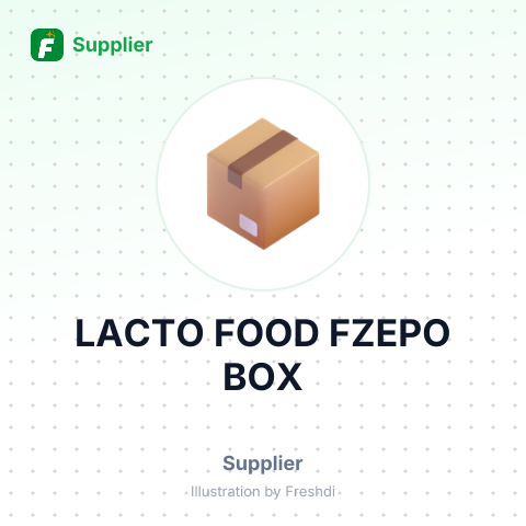 LACTO FOOD FZEPO BOX – summary card, no photo uploaded yet