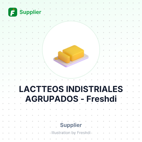 LACTTEOS INDISTRIALES AGRUPADOS – summary card, no photo uploaded yet