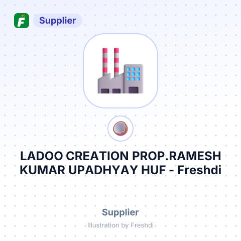 LADOO CREATION PROP.RAMESH KUMAR UPADHYAY HUF – summary card, no photo uploaded yet