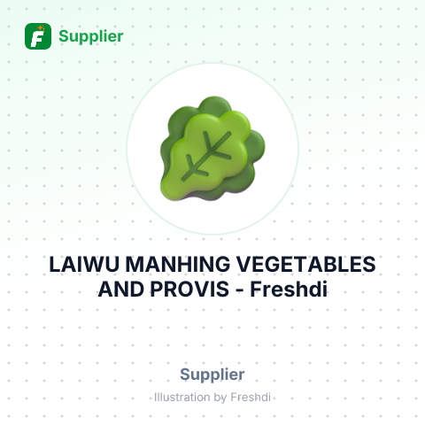 LAIWU MANHING VEGETABLES AND PROVIS – summary card, no photo uploaded yet