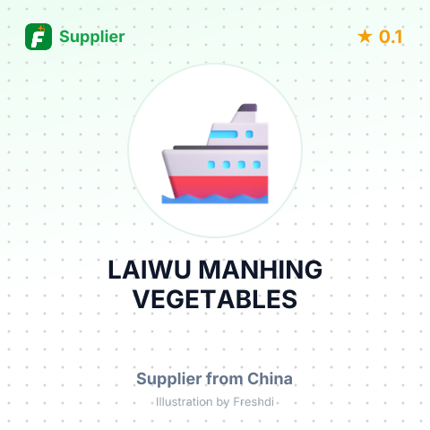 LAIWU MANHING VEGETABLES – summary card, no photo uploaded yet