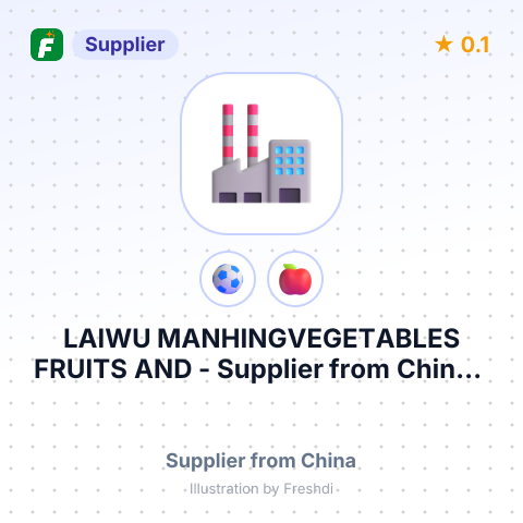 LAIWU MANHINGVEGETABLES FRUITS AND – summary card, no photo uploaded yet