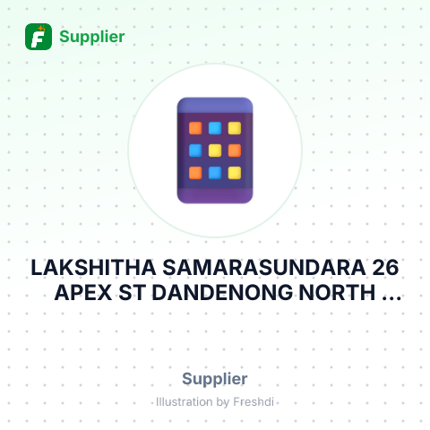 LAKSHITHA SAMARASUNDARA 26 APEX ST DANDENONG NORTH AUSTRALIA – summary card, no photo uploaded yet