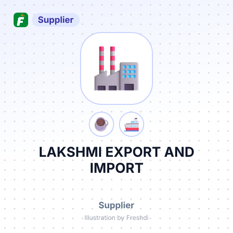LAKSHMI EXPORT AND IMPORT – summary card, no photo uploaded yet