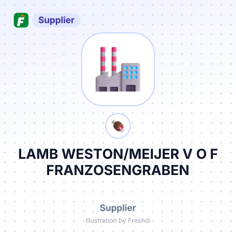 LAMB WESTON/MEIJER V O F FRANZOSENGRABEN – summary card, no photo uploaded yet