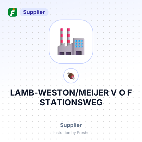 LAMB-WESTON/MEIJER V O F STATIONSWEG – summary card, no photo uploaded yet