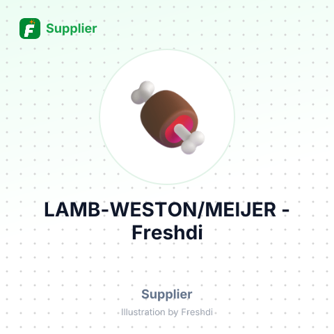 LAMB-WESTON/MEIJER – summary card, no photo uploaded yet