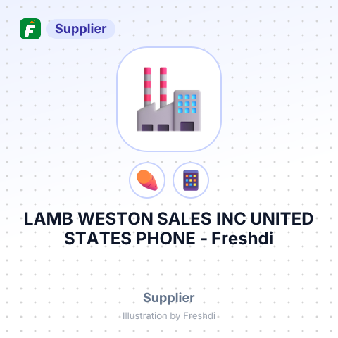 LAMB WESTON SALES INC UNITED STATES PHONE – summary card, no photo uploaded yet