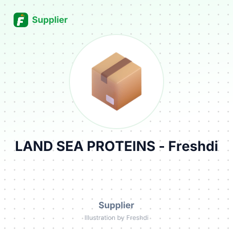 LAND SEA PROTEINS – summary card, no photo uploaded yet