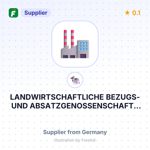 LANDWIRTSCHAFTLICHE BEZUGS- UND ABSATZGENOSSENSCHAFT – summary card, no photo uploaded yet