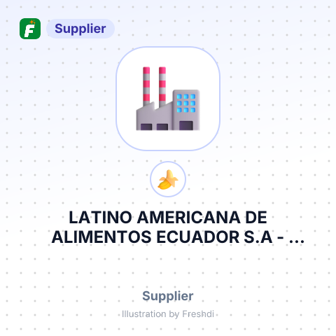 LATINO AMERICANA DE ALIMENTOS ECUADOR S.A – summary card, no photo uploaded yet