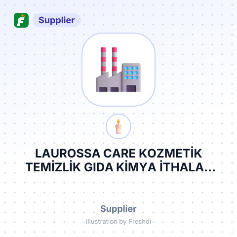 LAUROSSA CARE KOZMETİK TEMİZLİK GIDA KİMYA İTHALAT İHRACAT SANAYİ VE TİCARET LİMİTED ŞİRKETİ – summary card, no photo uploaded yet