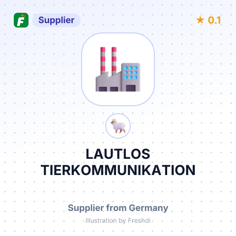 LAUTLOS TIERKOMMUNIKATION – summary card, no photo uploaded yet