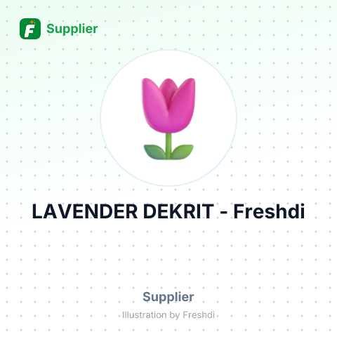LAVENDER DEKRIT – summary card, no photo uploaded yet