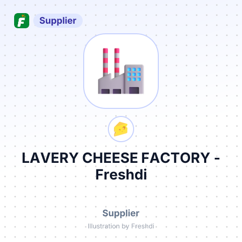 LAVERY CHEESE FACTORY – summary card, no photo uploaded yet