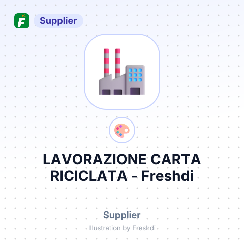 LAVORAZIONE CARTA RICICLATA – summary card, no photo uploaded yet