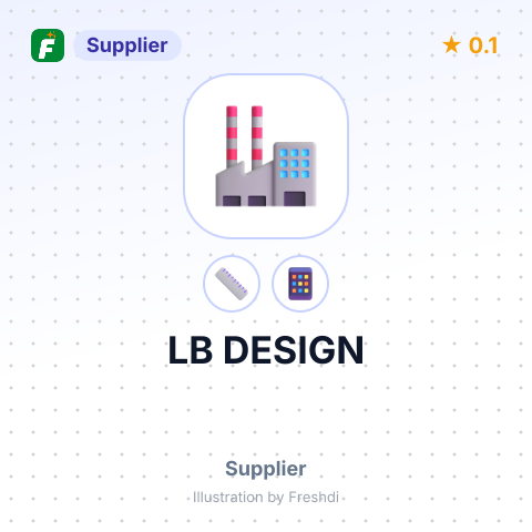 LB DESIGN – summary card, no photo uploaded yet