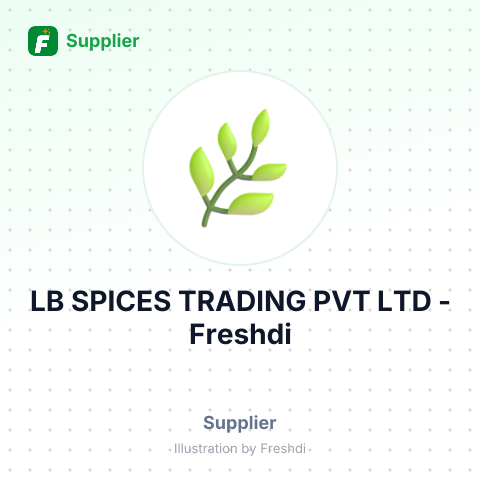 LB SPICES TRADING PVT LTD – summary card, no photo uploaded yet