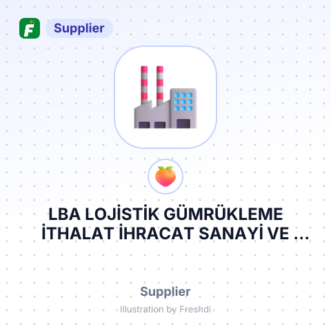 LBA LOJİSTİK GÜMRÜKLEME İTHALAT İHRACAT SANAYİ VE TİCARET LİMİTED ŞİRKETİ – summary card, no photo uploaded yet