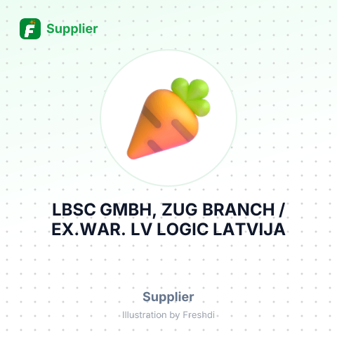LBSC GMBH, ZUG BRANCH / EX.WAR. LV LOGIC LATVIJA – summary card, no photo uploaded yet