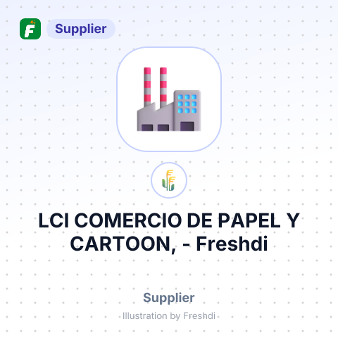 LCI COMERCIO DE PAPEL Y CARTOON, – summary card, no photo uploaded yet