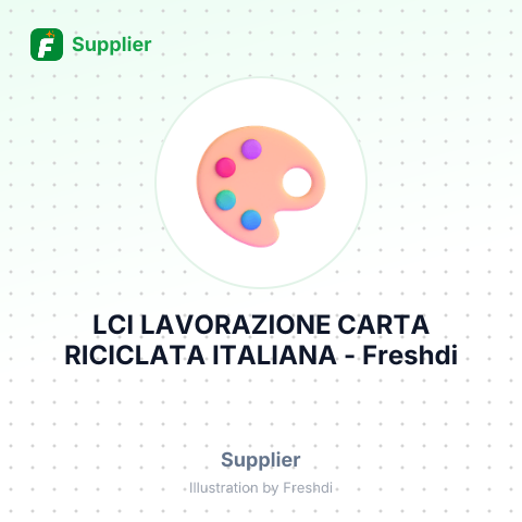 LCI LAVORAZIONE CARTA RICICLATA ITALIANA – summary card, no photo uploaded yet