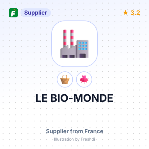 LE BIO-MONDE – summary card, no photo uploaded yet