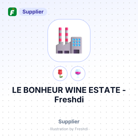 LE BONHEUR WINE ESTATE – summary card, no photo uploaded yet