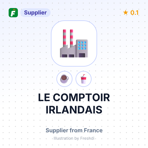 LE COMPTOIR IRLANDAIS – summary card, no photo uploaded yet