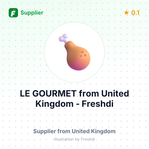 LE GOURMET – summary card, no photo uploaded yet