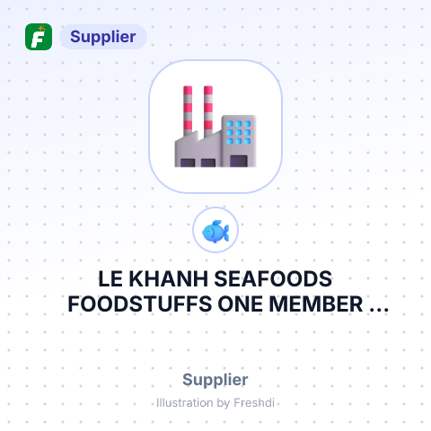 LE KHANH SEAFOODS FOODSTUFFS ONE MEMBER LIMITED LIABILITY COMPANY – summary card, no photo uploaded yet