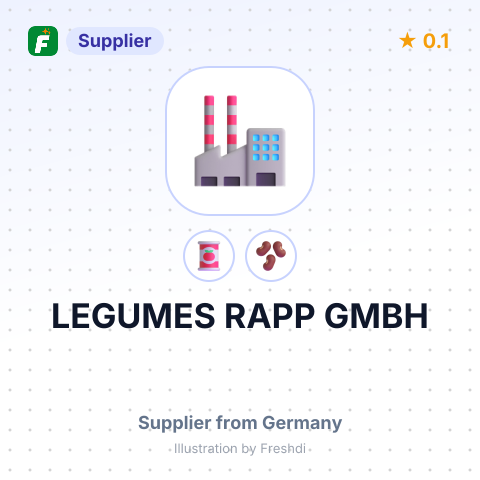 LEGUMES RAPP GMBH – summary card, no photo uploaded yet