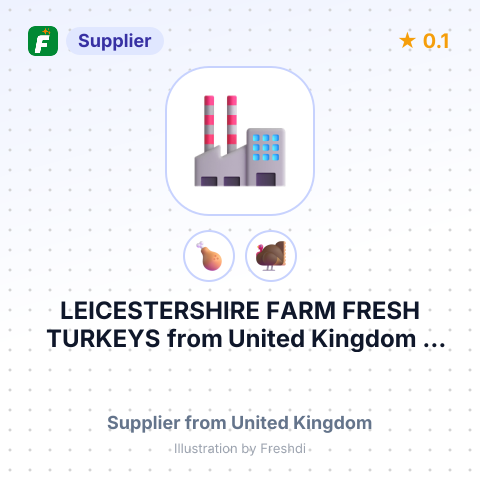 LEICESTERSHIRE FARM FRESH TURKEYS – summary card, no photo uploaded yet