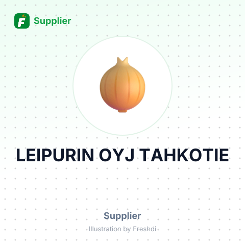 LEIPURIN OYJ TAHKOTIE – summary card, no photo uploaded yet