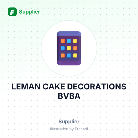 LEMAN CAKE DECORATIONS BVBA – summary card, no photo uploaded yet