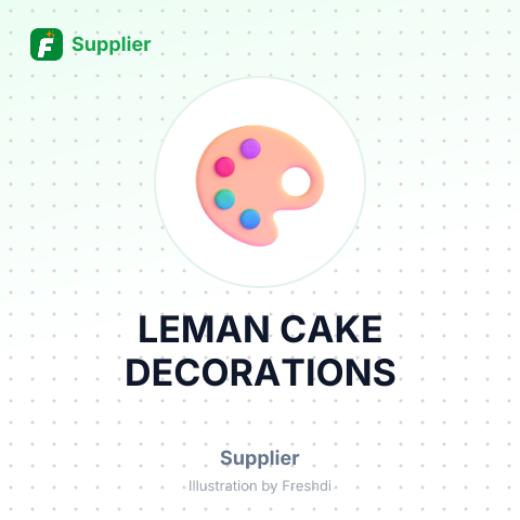 LEMAN CAKE DECORATIONS – summary card, no photo uploaded yet