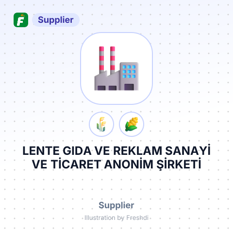 LENTE GIDA VE REKLAM SANAYİ VE TİCARET ANONİM ŞİRKETİ – summary card, no photo uploaded yet