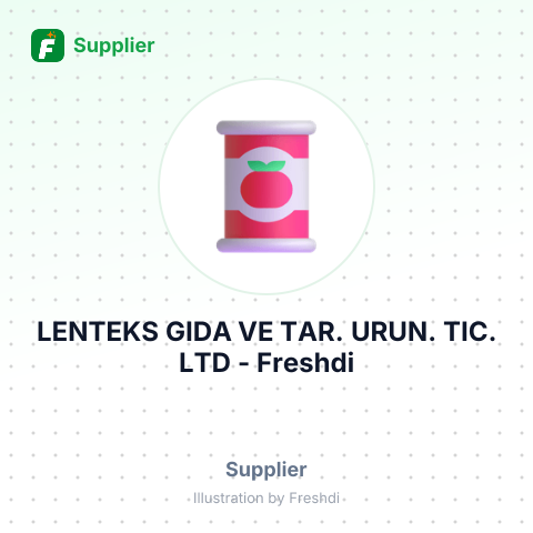 LENTEKS GIDA VE TAR. URUN. TIC. LTD – summary card, no photo uploaded yet