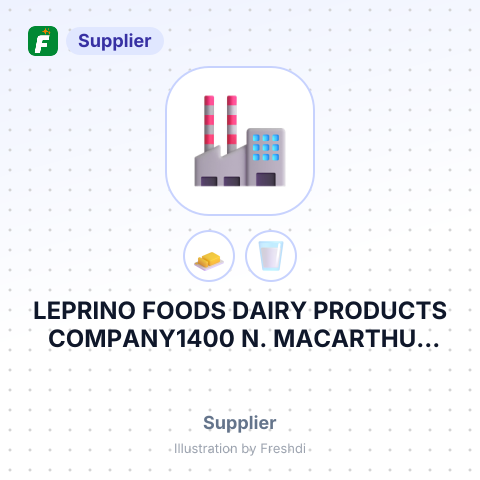LEPRINO FOODS DAIRY PRODUCTS COMPANY1400 N. MACARTHUR DRTRACY, CA – summary card, no photo uploaded yet