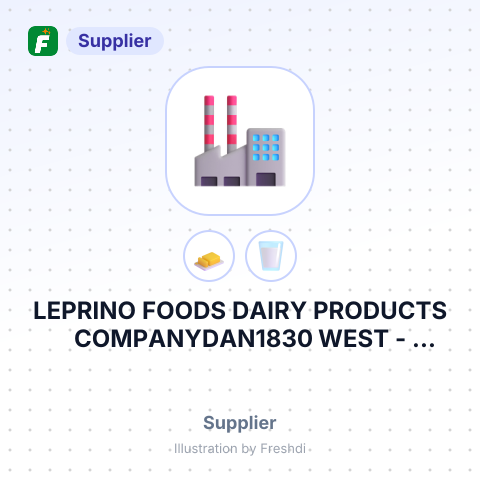 LEPRINO FOODS DAIRY PRODUCTS COMPANYDAN1830 WEST – summary card, no photo uploaded yet