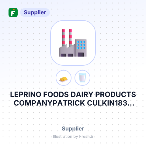 LEPRINO FOODS DAIRY PRODUCTS COMPANYPATRICK CULKIN1830 WEST – summary card, no photo uploaded yet
