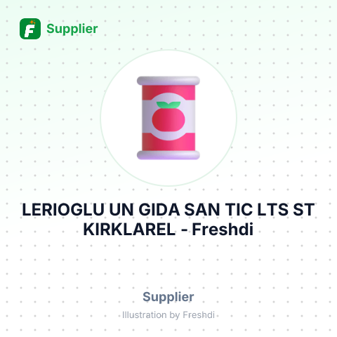 LERIOGLU UN GIDA SAN TIC LTS ST KIRKLAREL – summary card, no photo uploaded yet