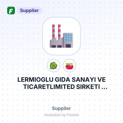 LERMIOGLU GIDA SANAYI VE TICARETLIMITED SIRKETI KARAMUSUL KOYU MERCIMEK TEPE CIVARIE-5 KARAYOLU UZERI LILEBURGAZ K – summary card, no photo uploaded yet