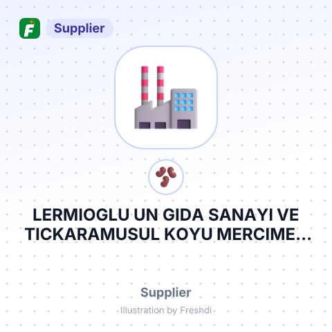 LERMIOGLU UN GIDA SANAYI VE TICKARAMUSUL KOYU MERCIMEK TEPE CIVATR E E KARAYOULU UZERILULEBURGAZ KIRKLARELI – summary card, no photo uploaded yet