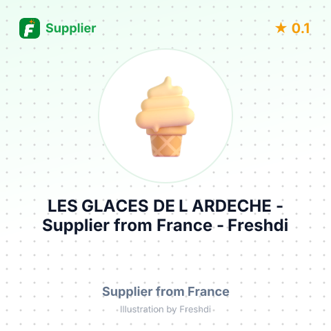 LES GLACES DE L ARDECHE – summary card, no photo uploaded yet