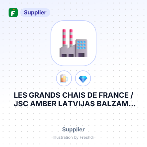 LES GRANDS CHAIS DE FRANCE / JSC AMBER LATVIJAS BALZAMS LATVIA / – summary card, no photo uploaded yet