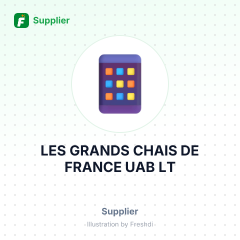 LES GRANDS CHAIS DE FRANCE UAB LT – summary card, no photo uploaded yet