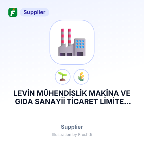 LEVİN MÜHENDİSLİK MAKİNA VE GIDA SANAYİİ TİCARET LİMİTED ŞİRKETİ – summary card, no photo uploaded yet