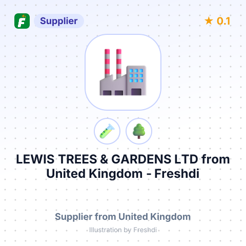 LEWIS TREES & GARDENS LTD – summary card, no photo uploaded yet
